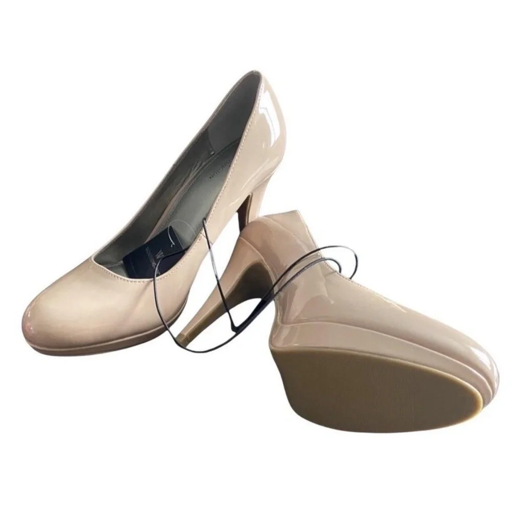 Worthington Pumps Women's Nougat Round Toe Stiletto Heel Classic Elegant Size 10